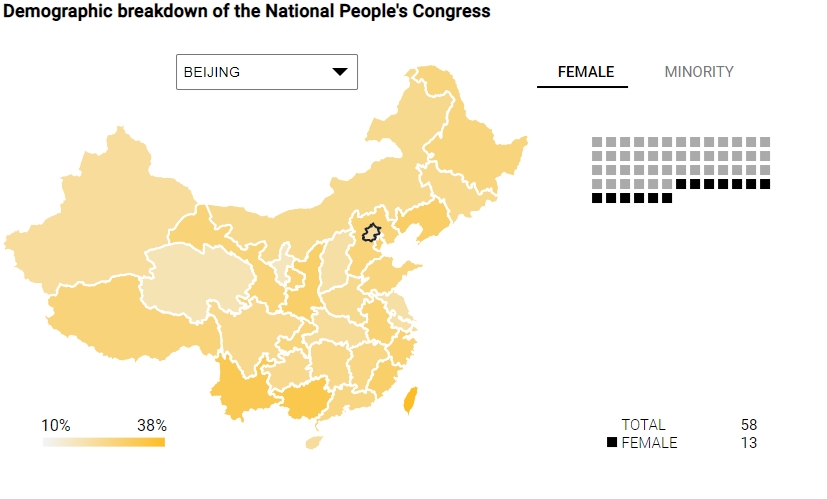 Demographic Breakdown of the Nation's People's Congress in China preview